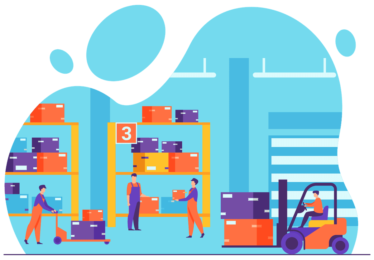 Instalación de almacén moderno